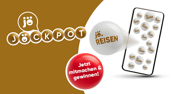 jö Jöckpot Sujet mit roter Bubble: Jetzt mitmachen & gewinnen!